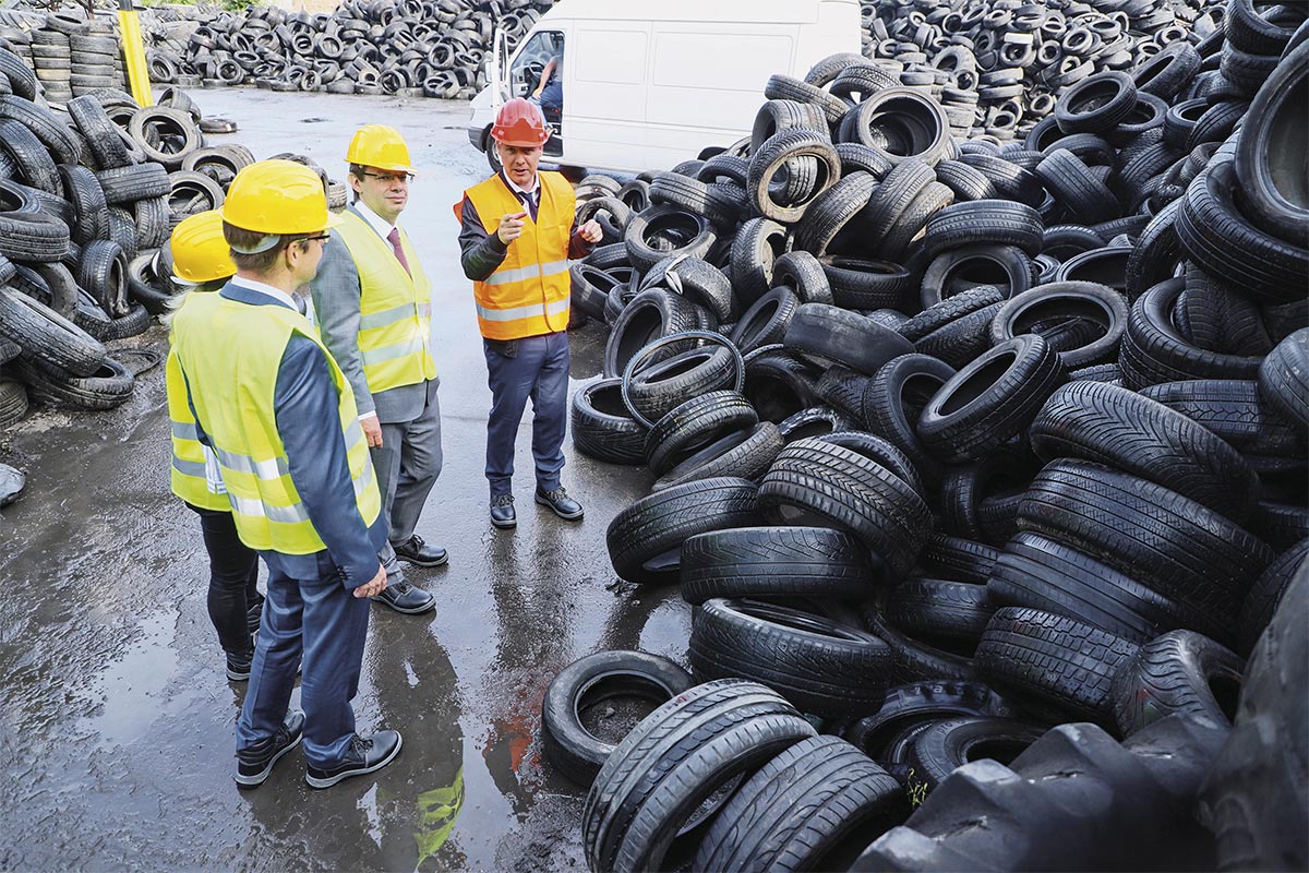 Como funciona uma central de reciclagem de pneus